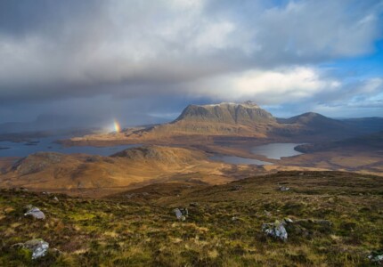 Cul Mor Rainbow. Coigach. North West Scotland